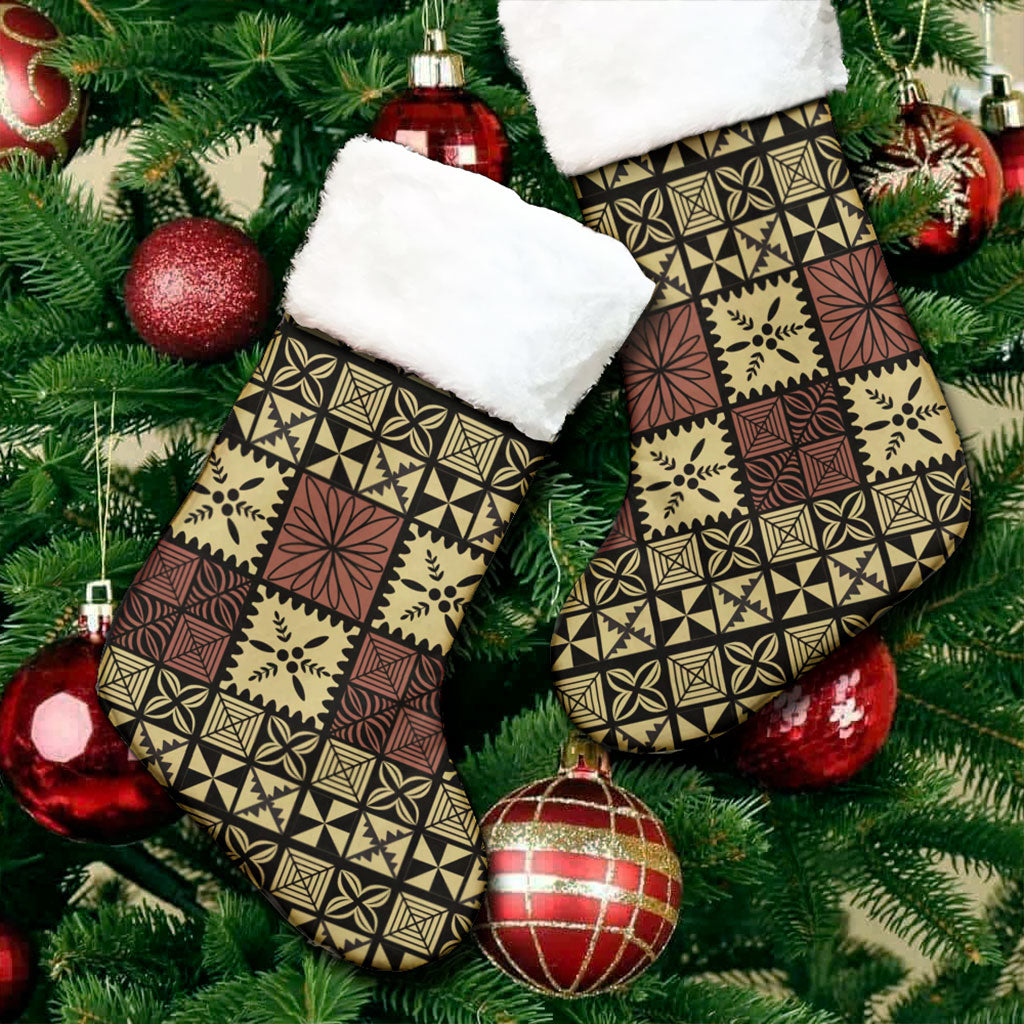 Tonga Christmas Stocking Ngatu Style
