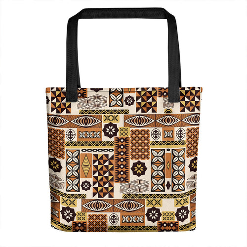Tonga Tote Bag Ngatu Tapa Pattern