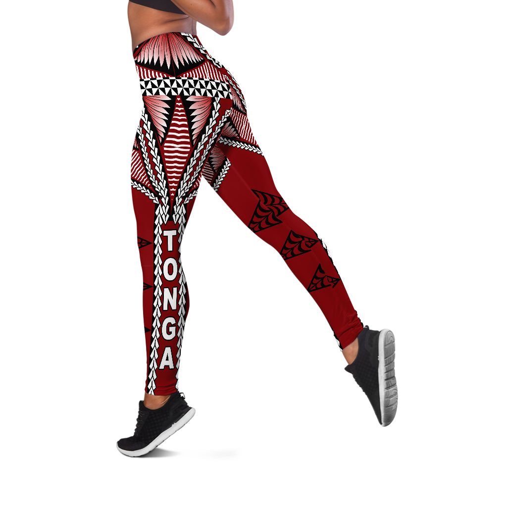 Tonga Polynesian Legging - Tongan Ngatu Pattern