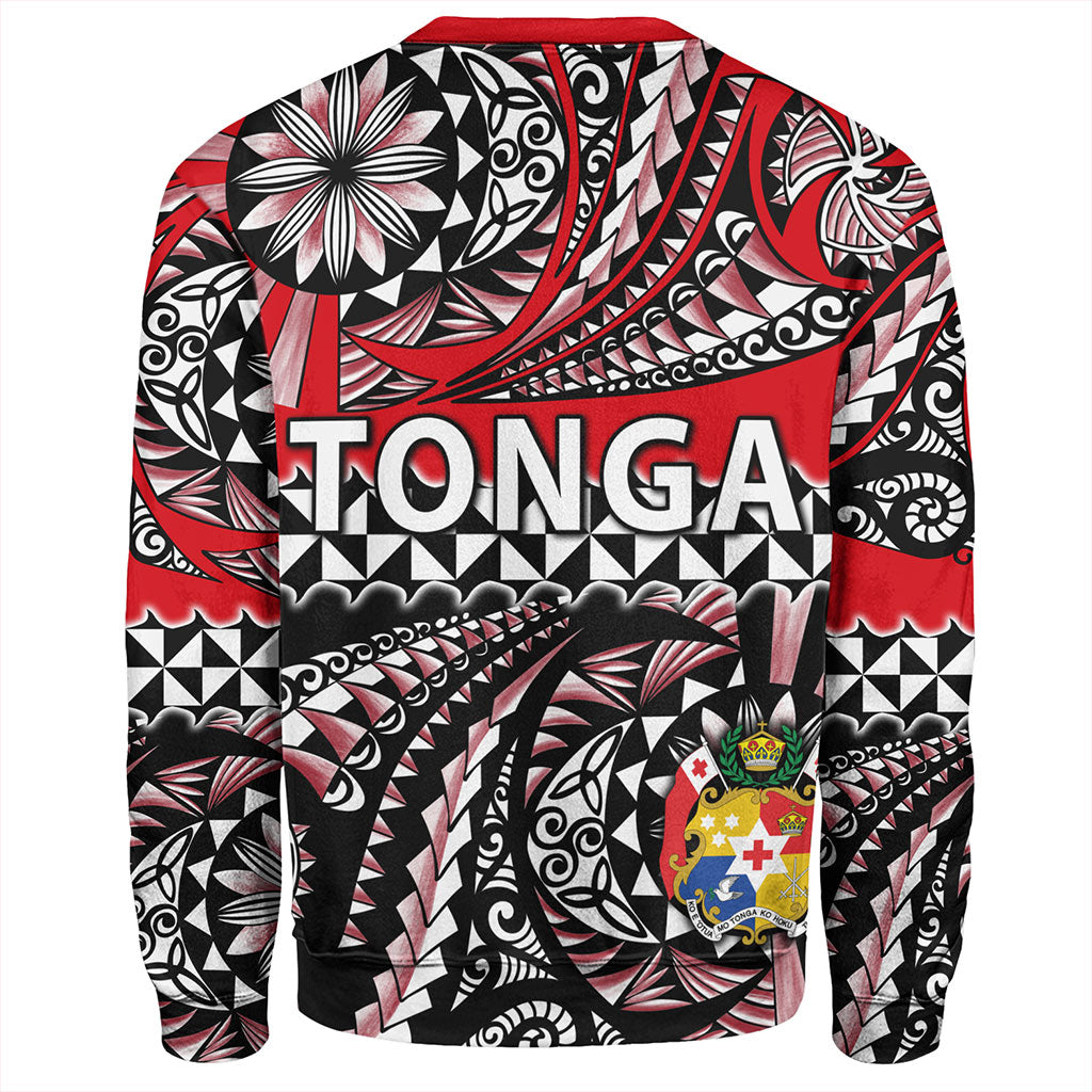Tonga Sweatshirt Polynesian Tattoo Tongan Tapa
