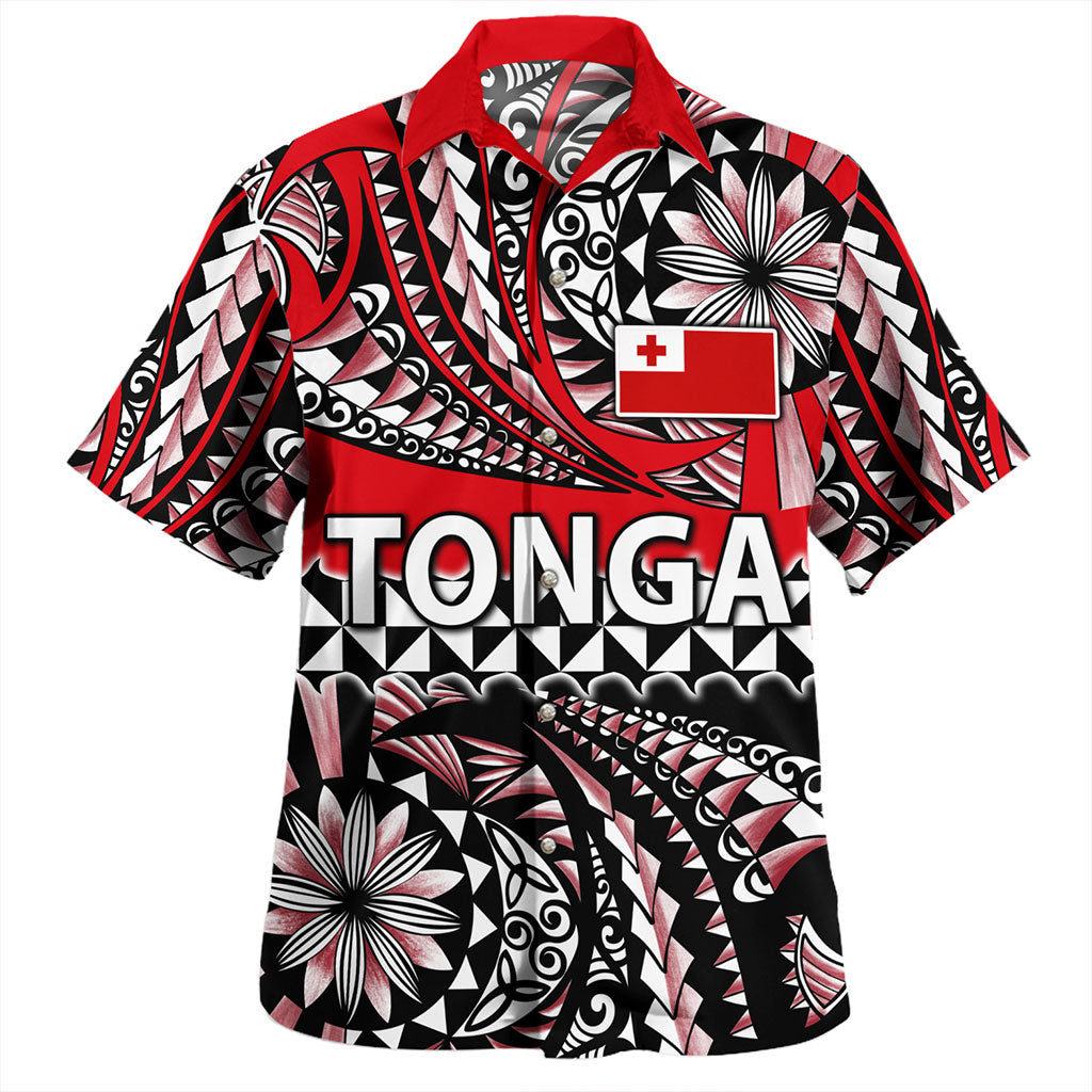 Tonga Hawaiian Shirt Polynesian Tattoo Tongan Tapa