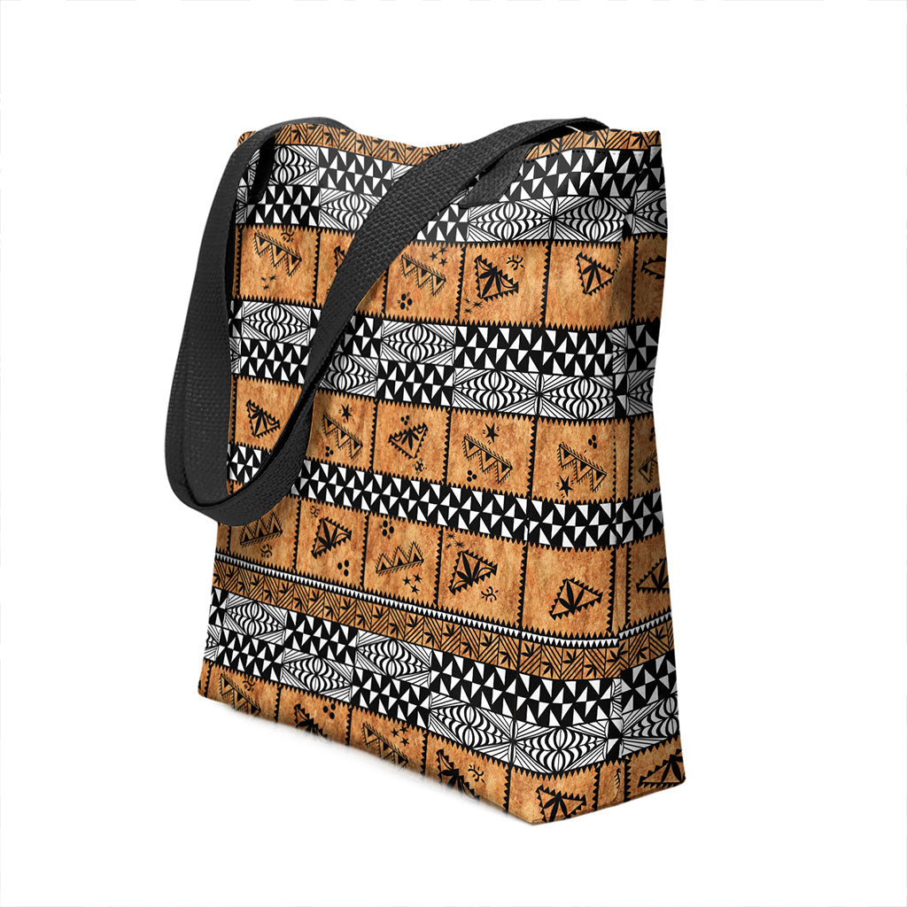 Tonga Tote Bag Tapa Pattern