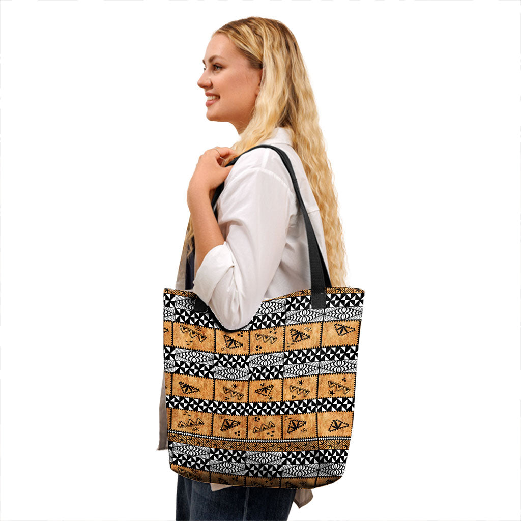 Tonga Tote Bag Tapa Pattern