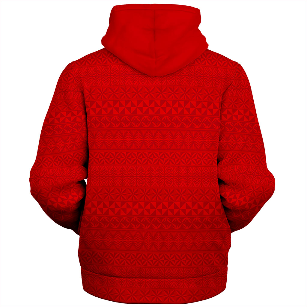 Tonga Sherpa Hoodie Ngatu Crack Style Ver.1