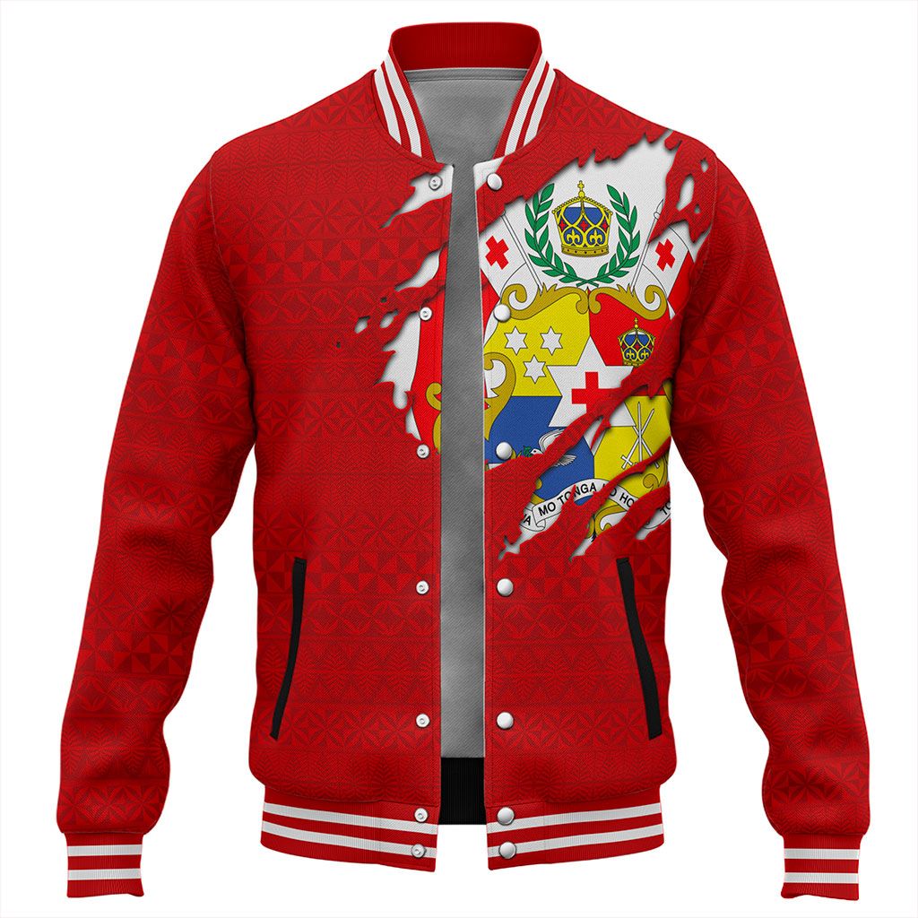 Tonga Baseball Jacket Ngatu Crack Style Ver.1