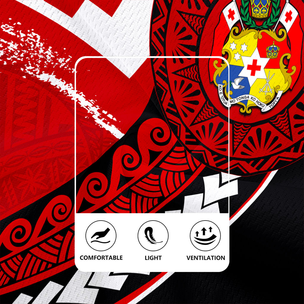 Tonga Rugby Jersey Coat Of Arms Tribal Polynesian