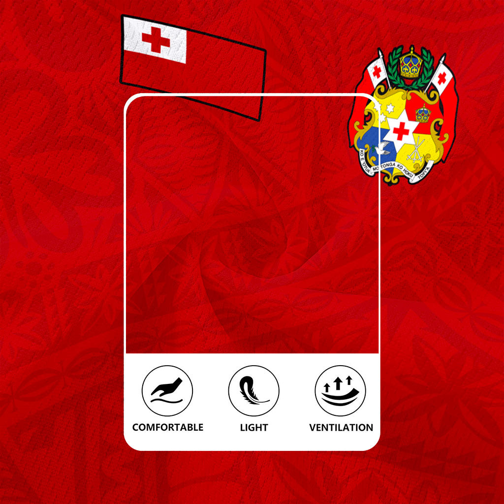 Tonga Rugby Jersey Ngatu Pattern Seal Athletic