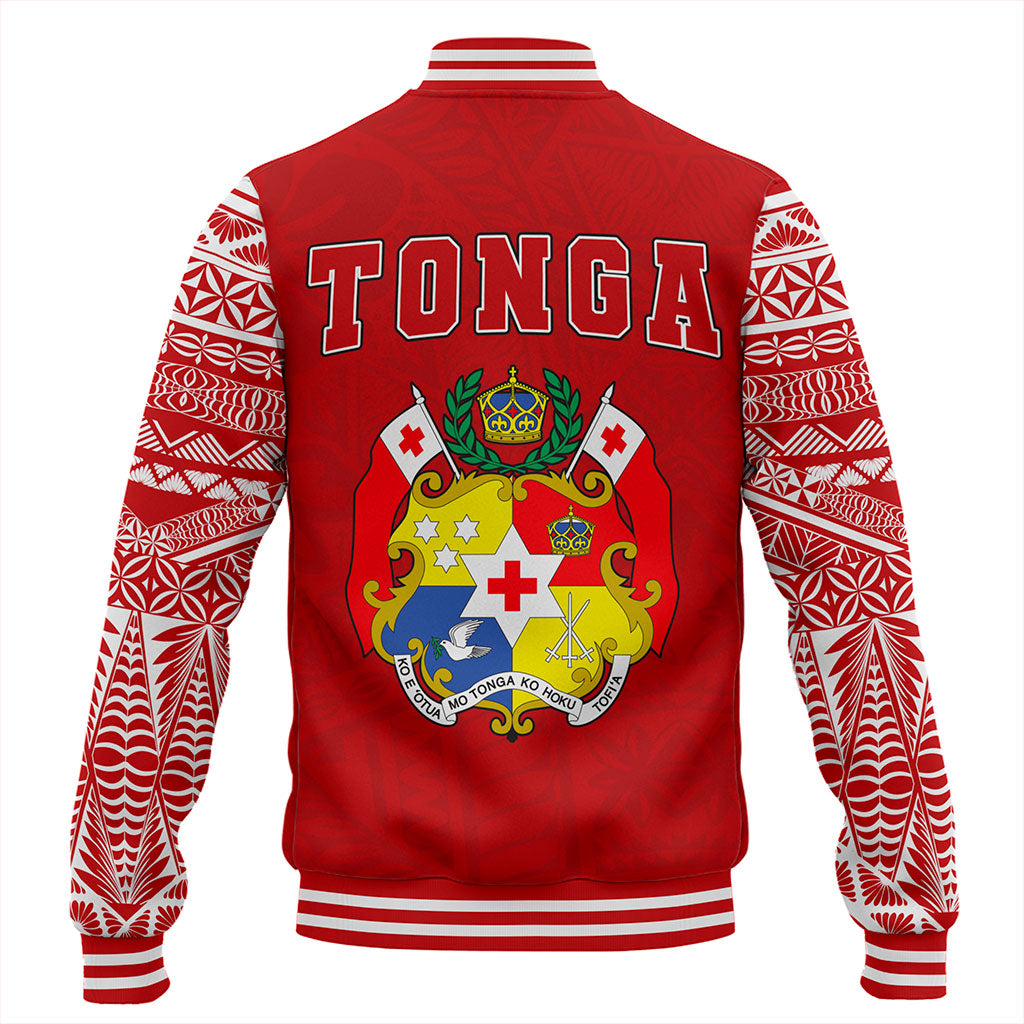 Tonga Baseball Jacket Ngatu Pattern Seal Athletic