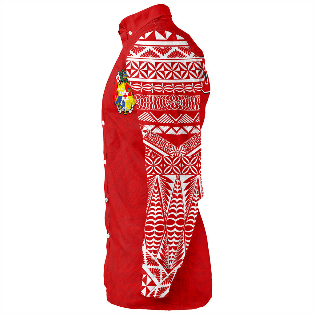 Tonga Long Sleeve Shirt Ngatu Pattern Seal Athletic