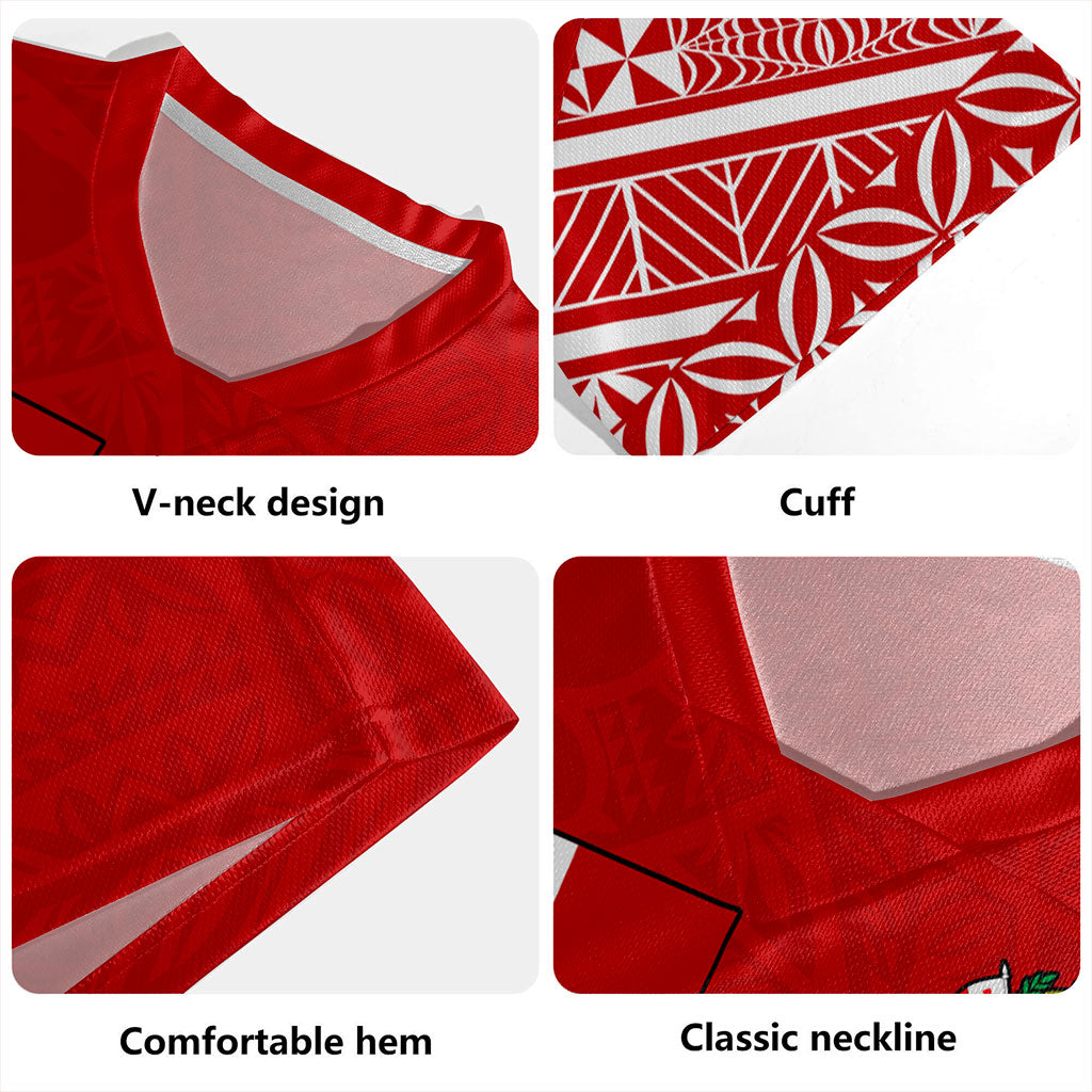 Tonga Rugby Jersey Ngatu Pattern Seal Athletic
