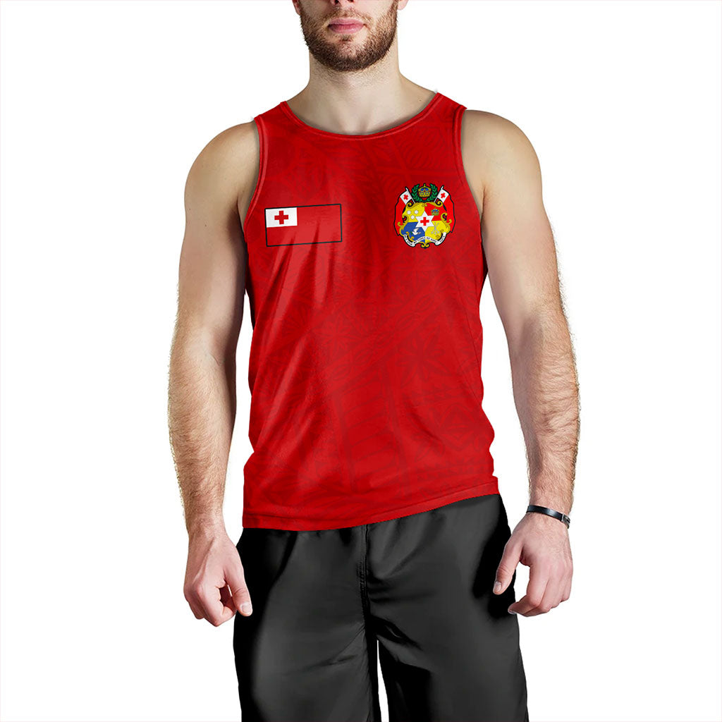 Tonga Tank Top Ngatu Pattern Seal Athletic