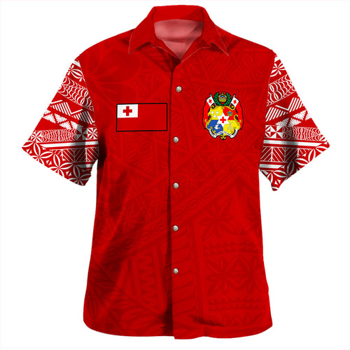 Tonga Hawaiian Shirt Ngatu Pattern Seal Athletic