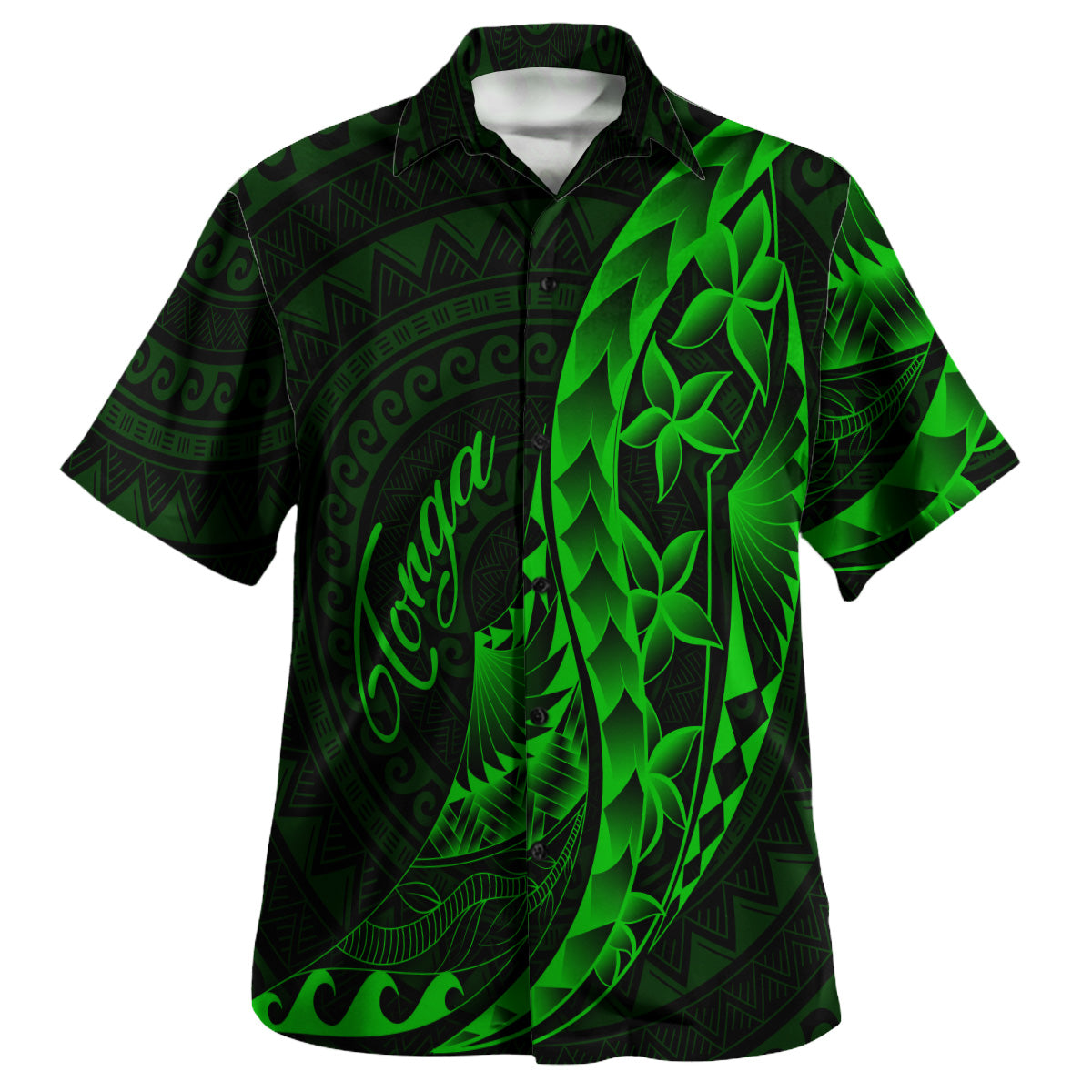 Tonga Custom Personalised Hawaiian Shirt Polynesian Pattern Style