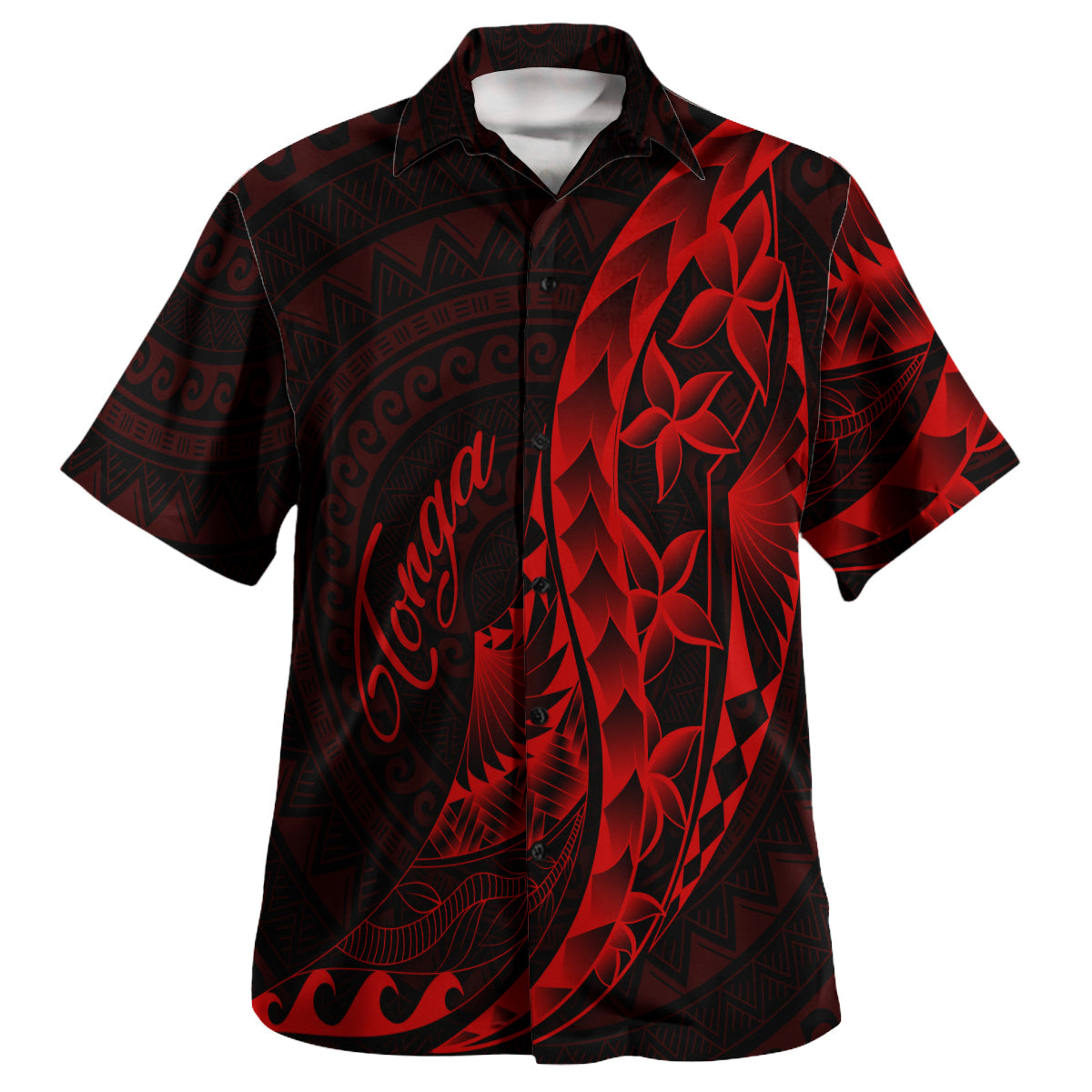 Tonga Custom Personalised Hawaiian Shirt Polynesian Pattern Style