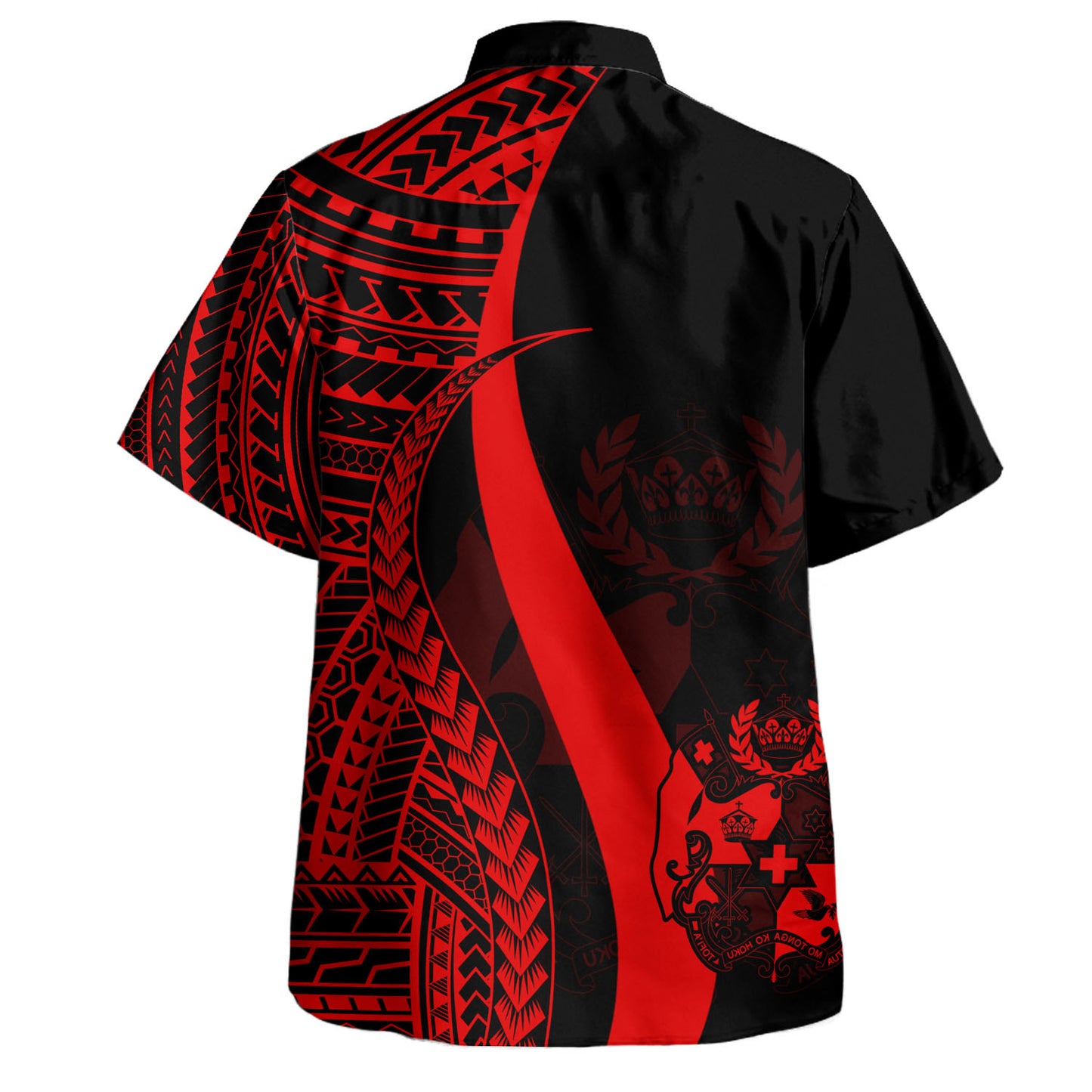 Tonga Custom Personalised Hawaiian Shirt Polynesian Tentacle Tribal Pattern