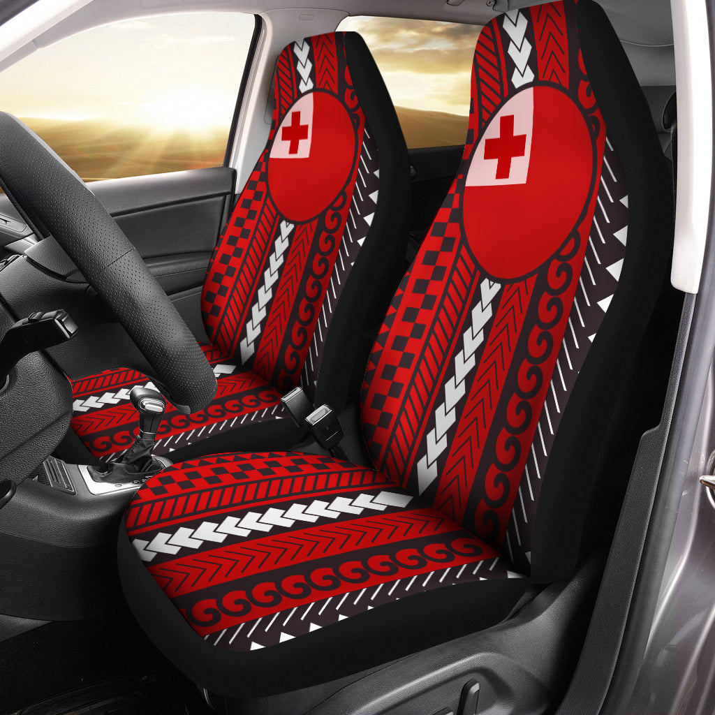 Tonga Polynesian Car Seat Cover - Tonga Flag