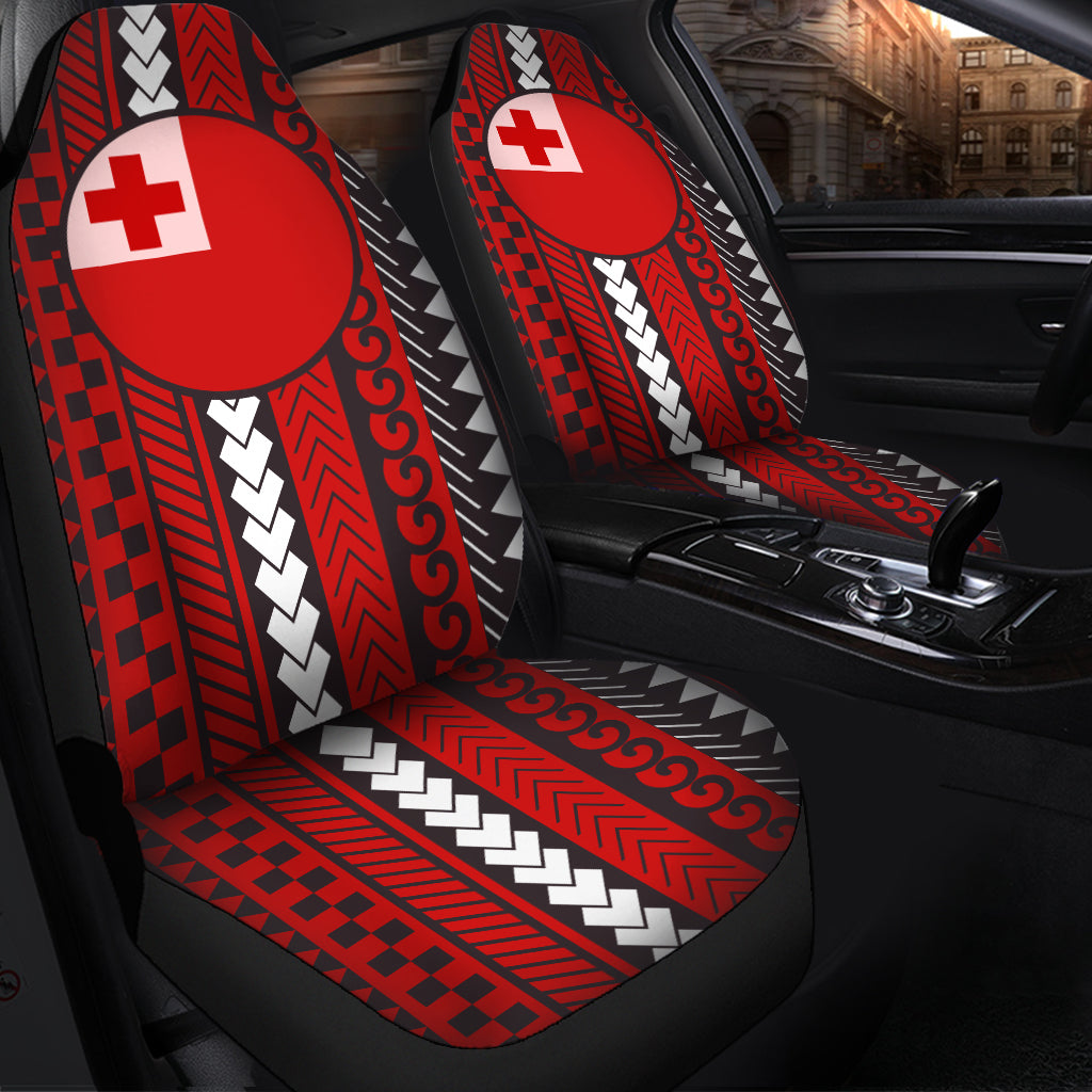 Tonga Polynesian Car Seat Cover - Tonga Flag