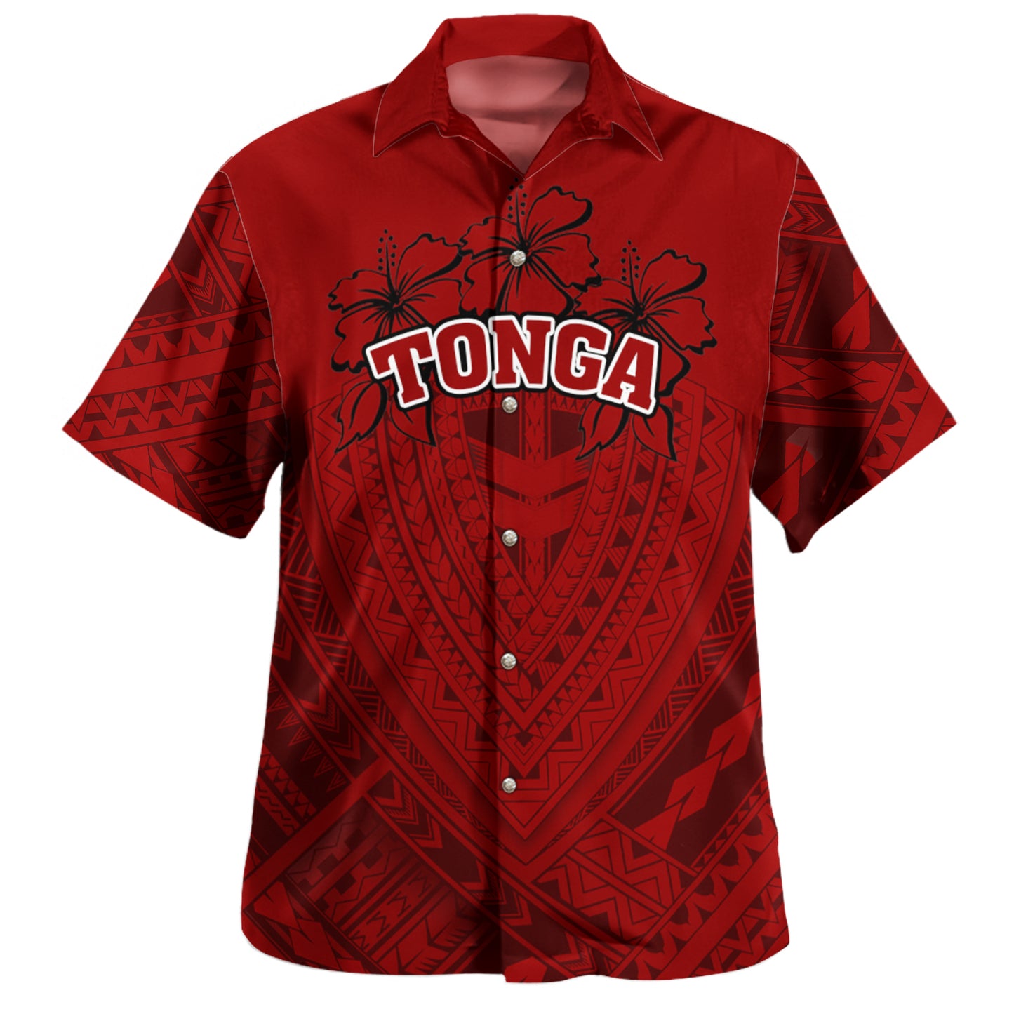 Tonga Combo Dress And Shirt Polynesian Hibiscus Style