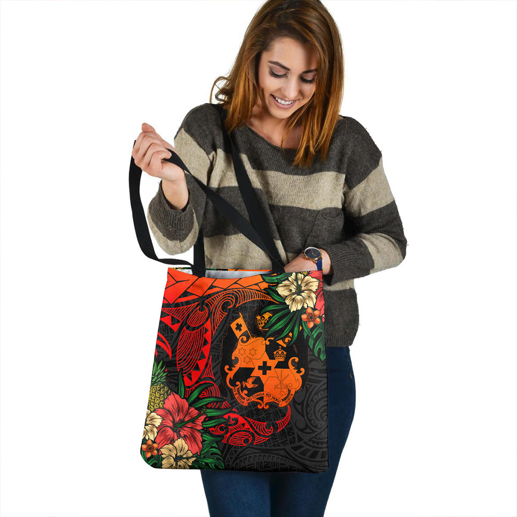 Tonga Tote Bag Polynesian Turtle Tropical