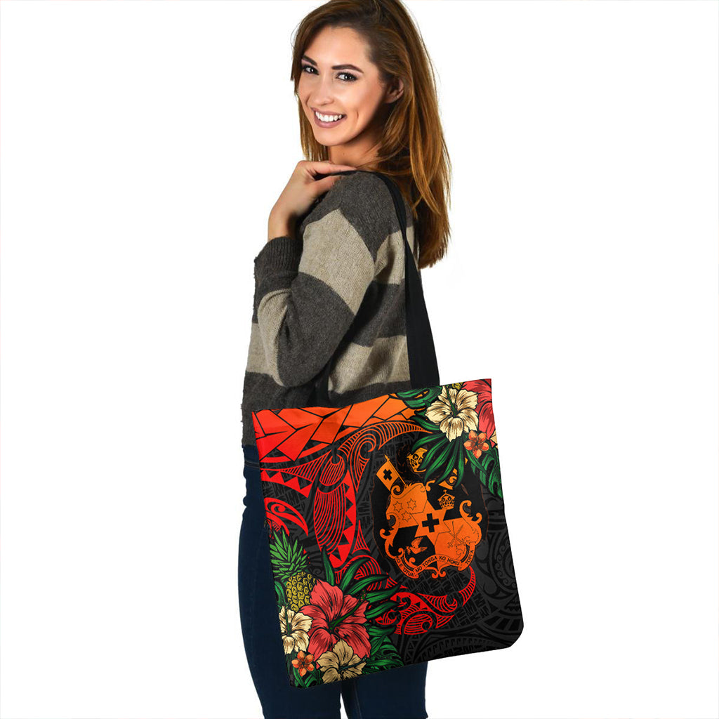 Tonga Tote Bag Polynesian Turtle Tropical