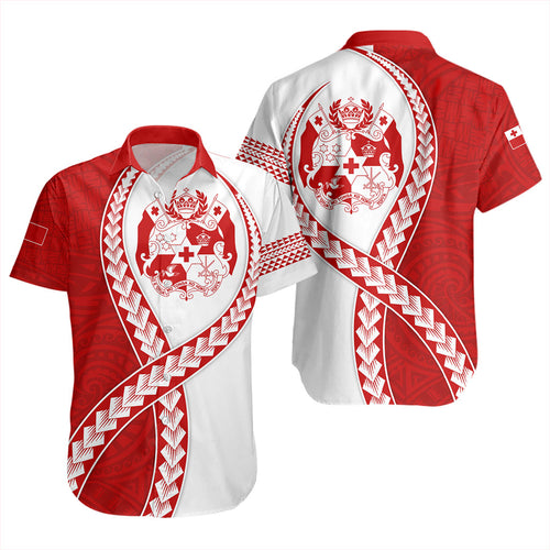 Tonga Short Sleeve Shirt Tribal Polynesian In My Heart