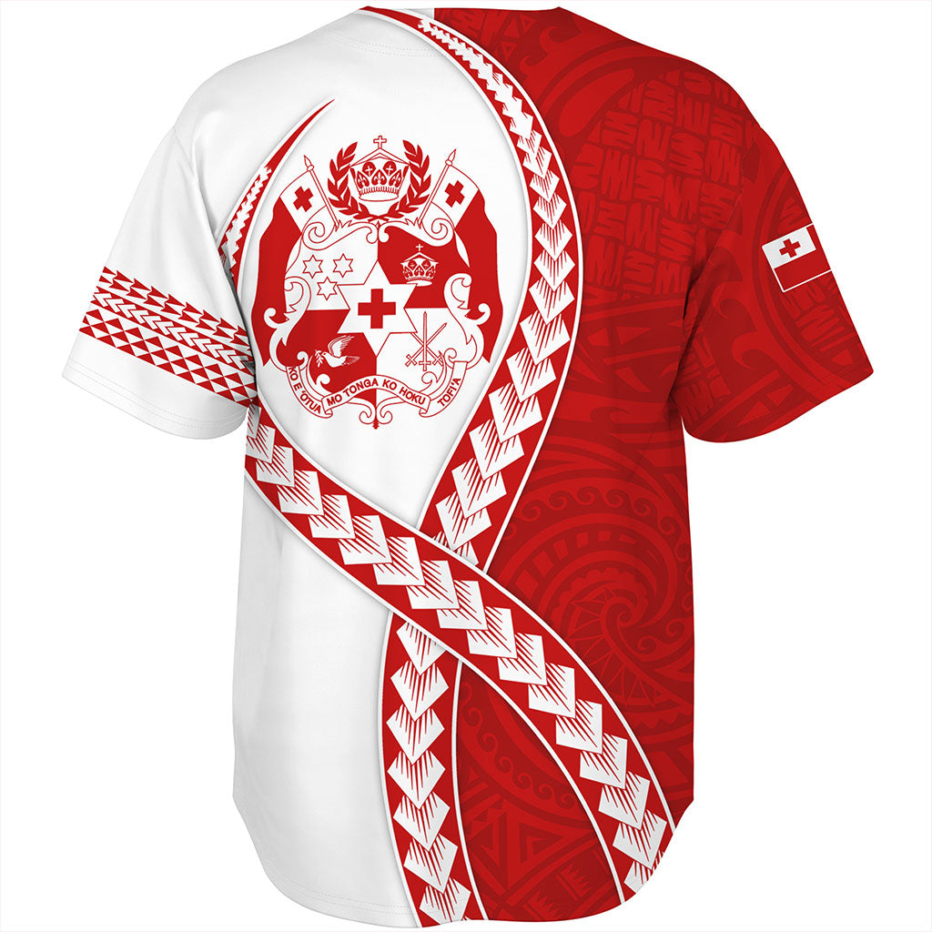 Tonga Baseball Shirt Tribal Polynesian In My Heart