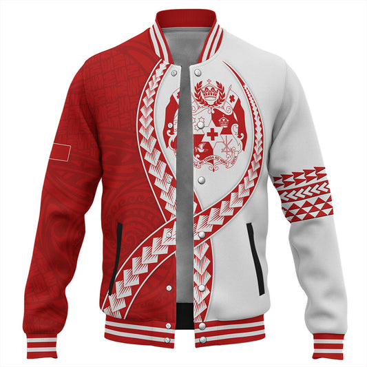 Tonga Baseball Jacket Tribal Polynesian In My Heart