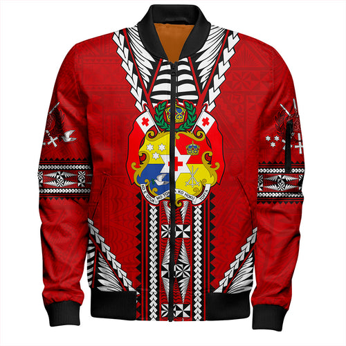 Tonga Bomber Jacket Traditional Tongan Piece