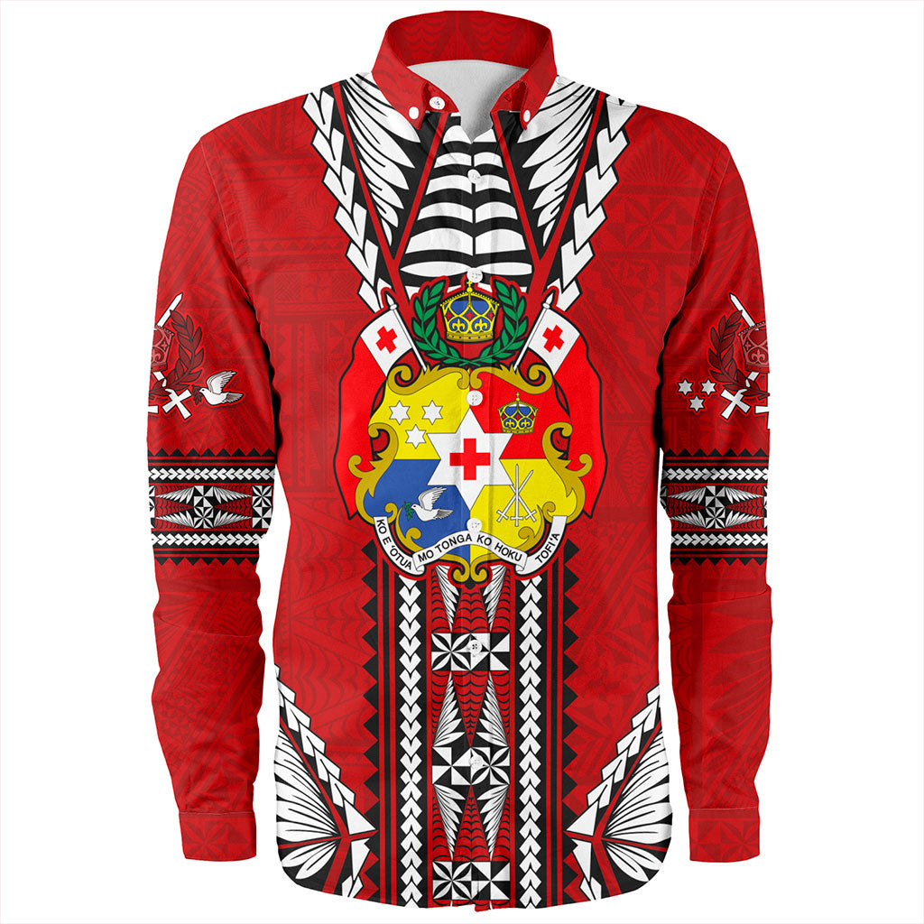 Tonga Long Sleeve Shirt Traditional Tongan Piece