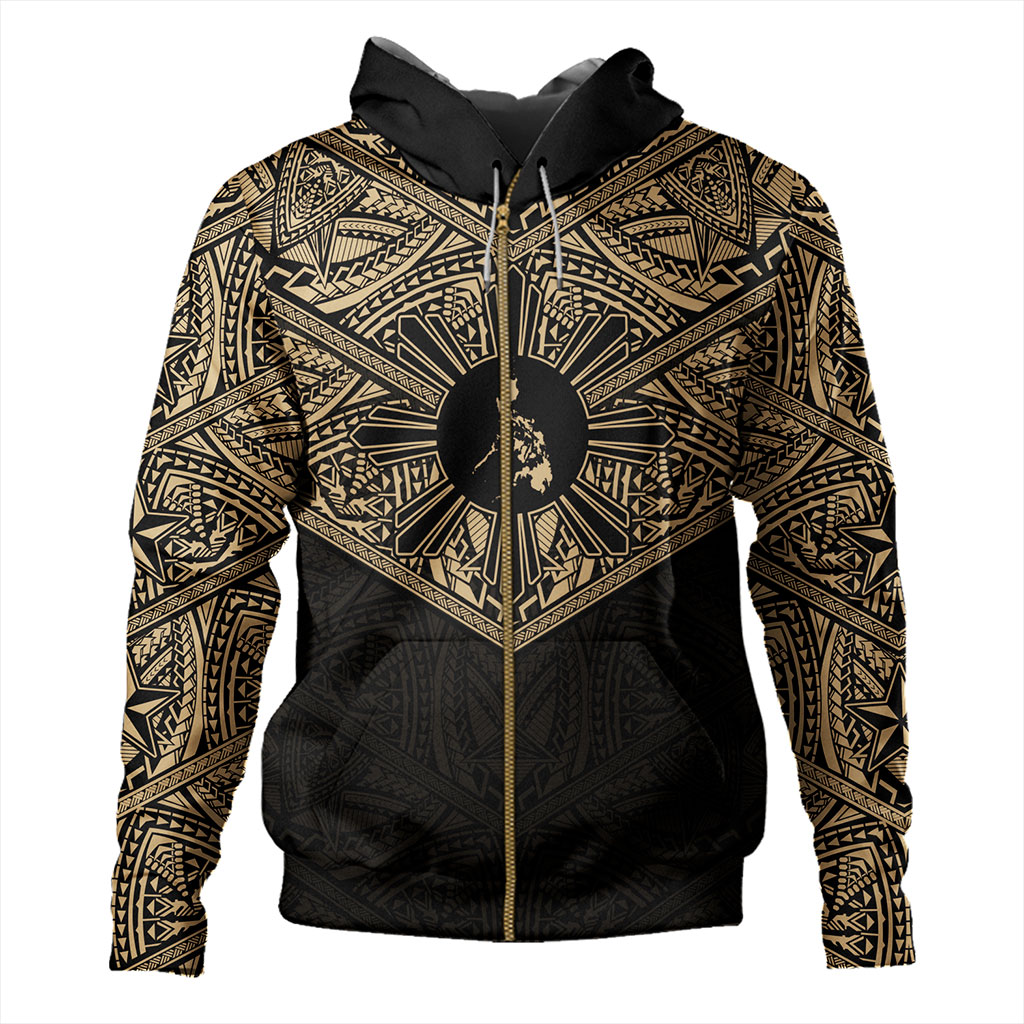 Philippines Filipinos Hoodie Traditional Tribal Tattoo Sun