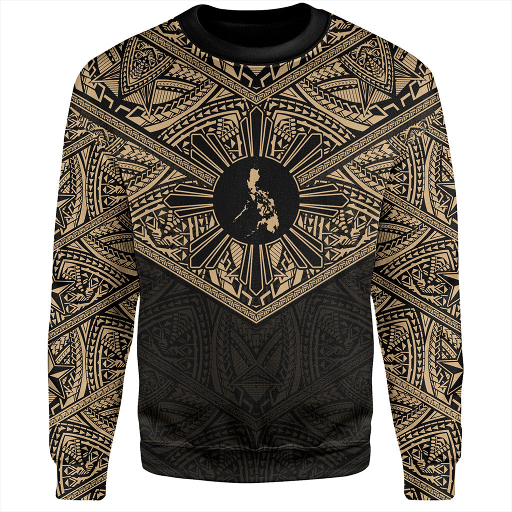 Philippines Filipinos Sweatshirt Traditional Tribal Tattoo Sun
