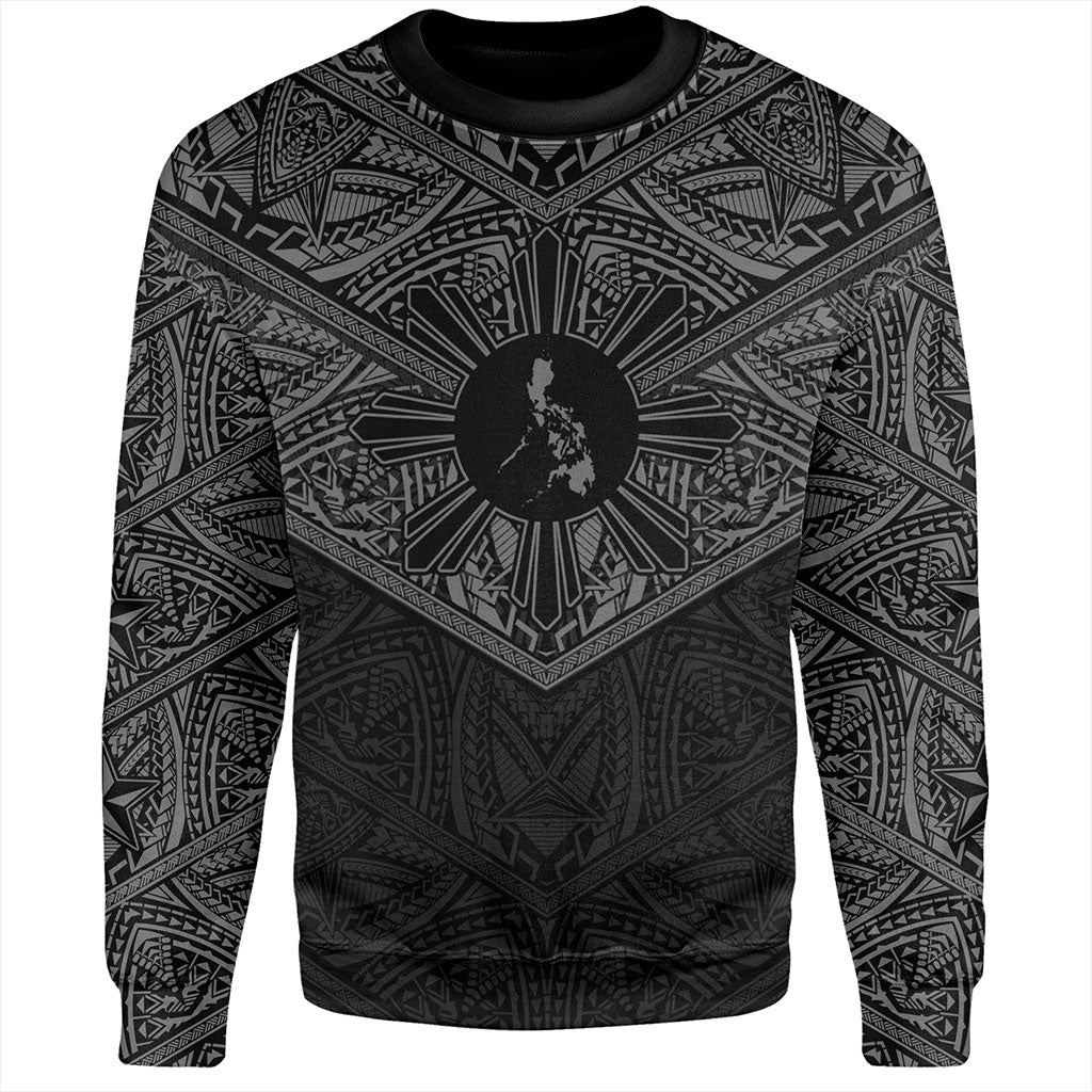 Philippines Filipinos Sweatshirt Traditional Tribal Tattoo Sun