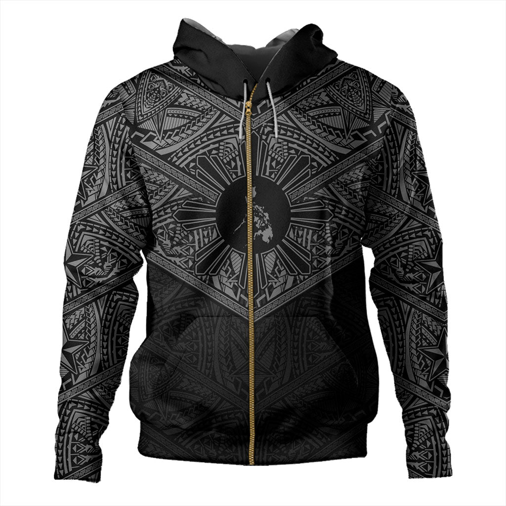 Philippines Filipinos Hoodie Traditional Tribal Tattoo Sun