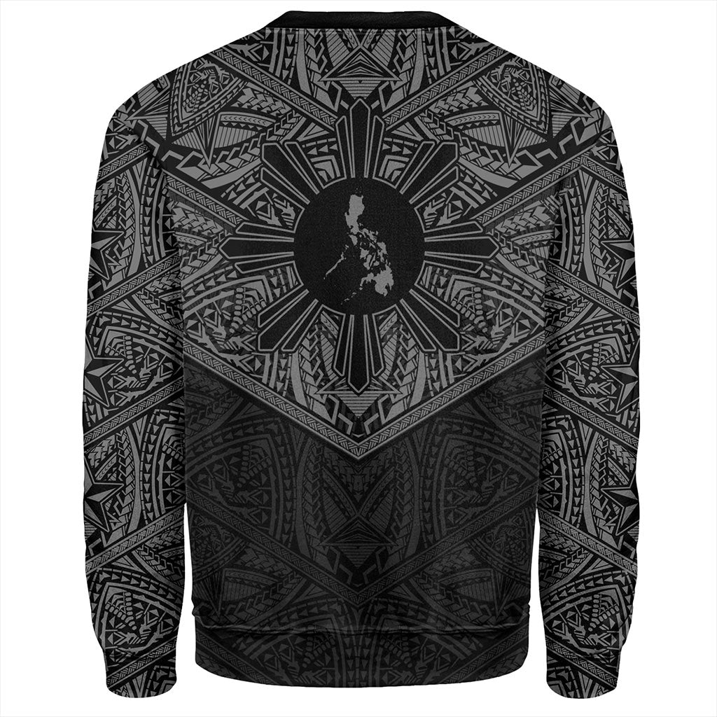 Philippines Filipinos Sweatshirt Traditional Tribal Tattoo Sun