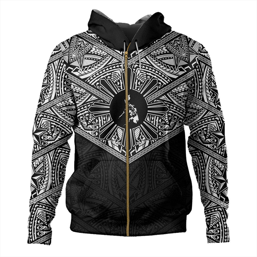 Philippines Filipinos Hoodie Traditional Tribal Tattoo Sun