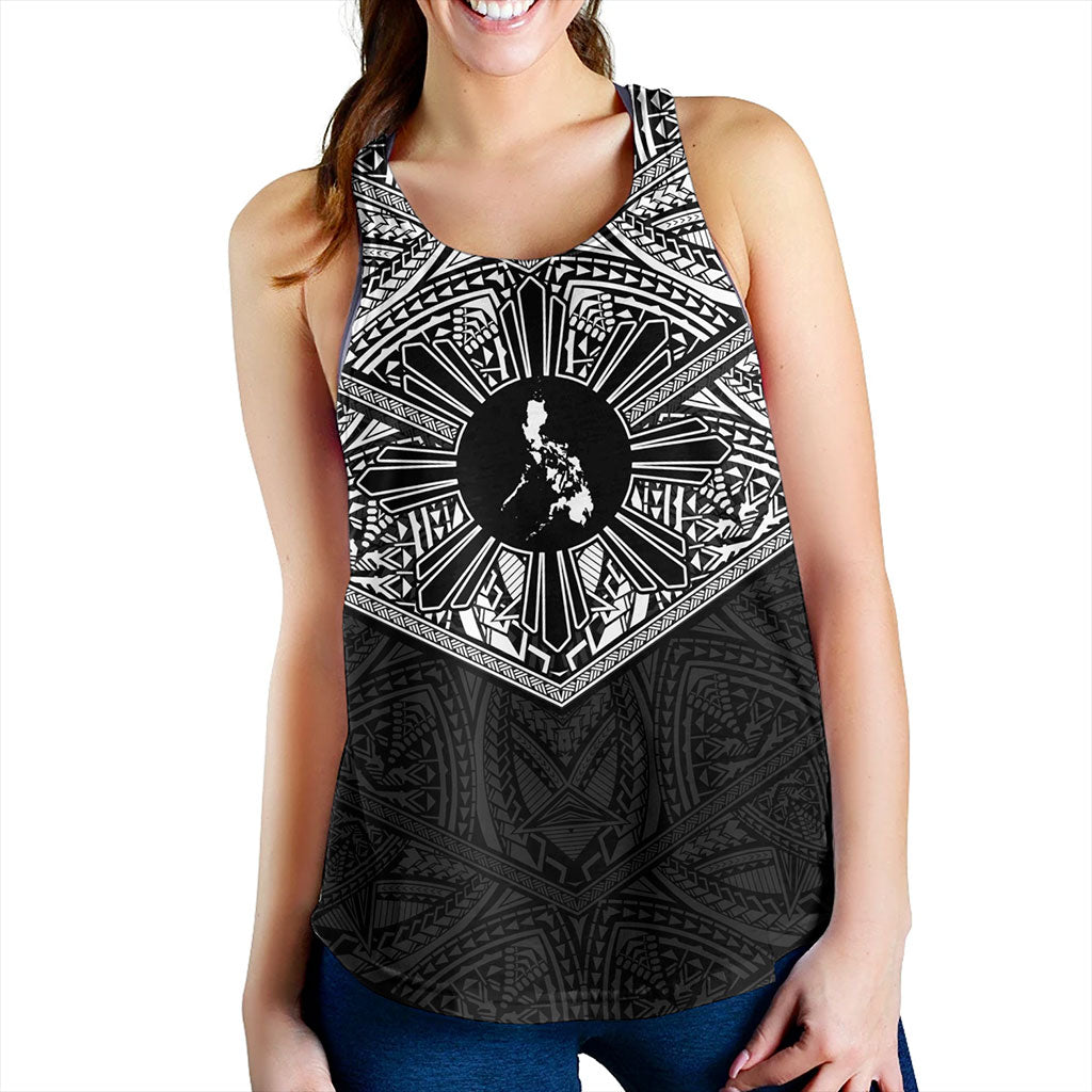 Philippines Filipinos Women Tank Traditional Tribal Tattoo Sun
