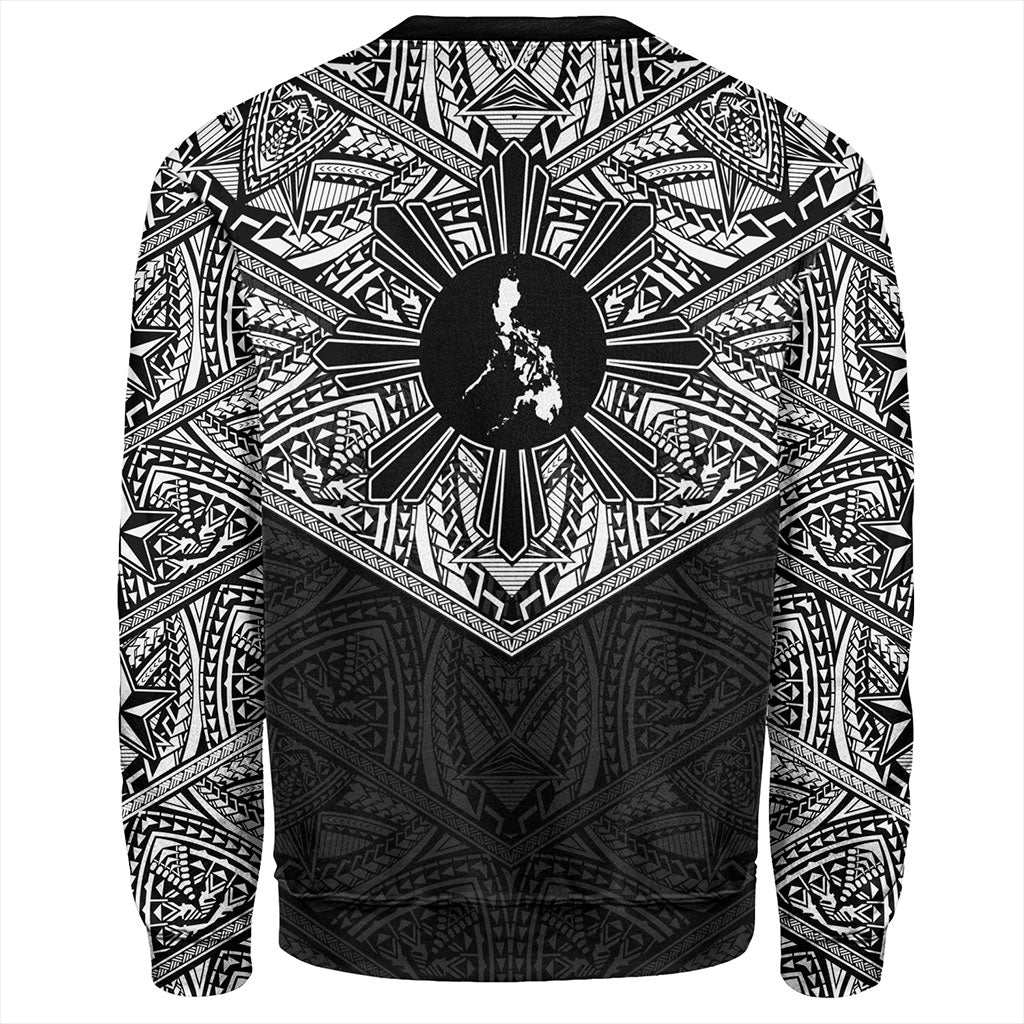 Philippines Filipinos Sweatshirt Traditional Tribal Tattoo Sun
