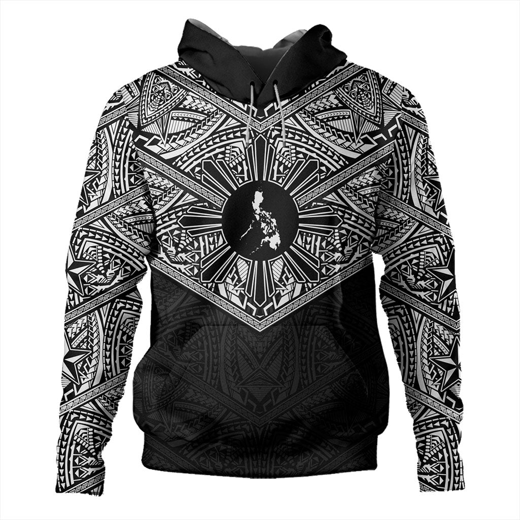 Philippines Filipinos Hoodie Traditional Tribal Tattoo Sun
