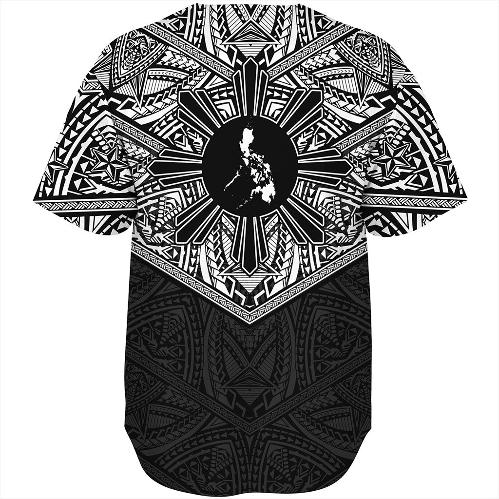 Philippines Filipinos Baseball Shirt Traditional Tribal Tattoo Sun