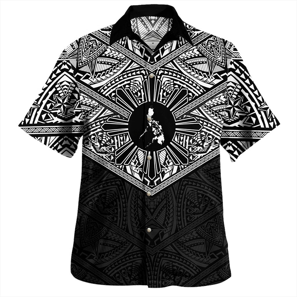 Philippines Filipinos Hawaiian Shirt Traditional Tribal Tattoo Sun
