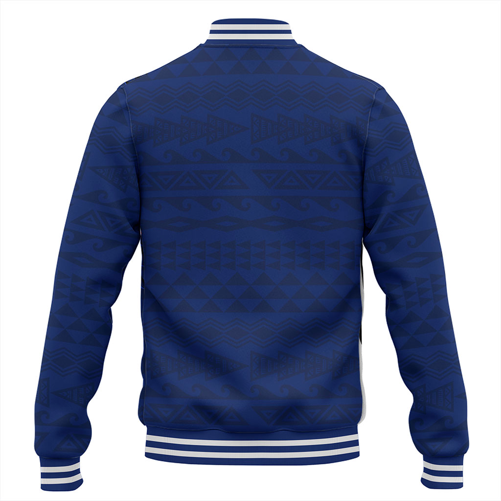 Hawaii Baseball Jacket Tribal Flag King Kamehameha Crack Style