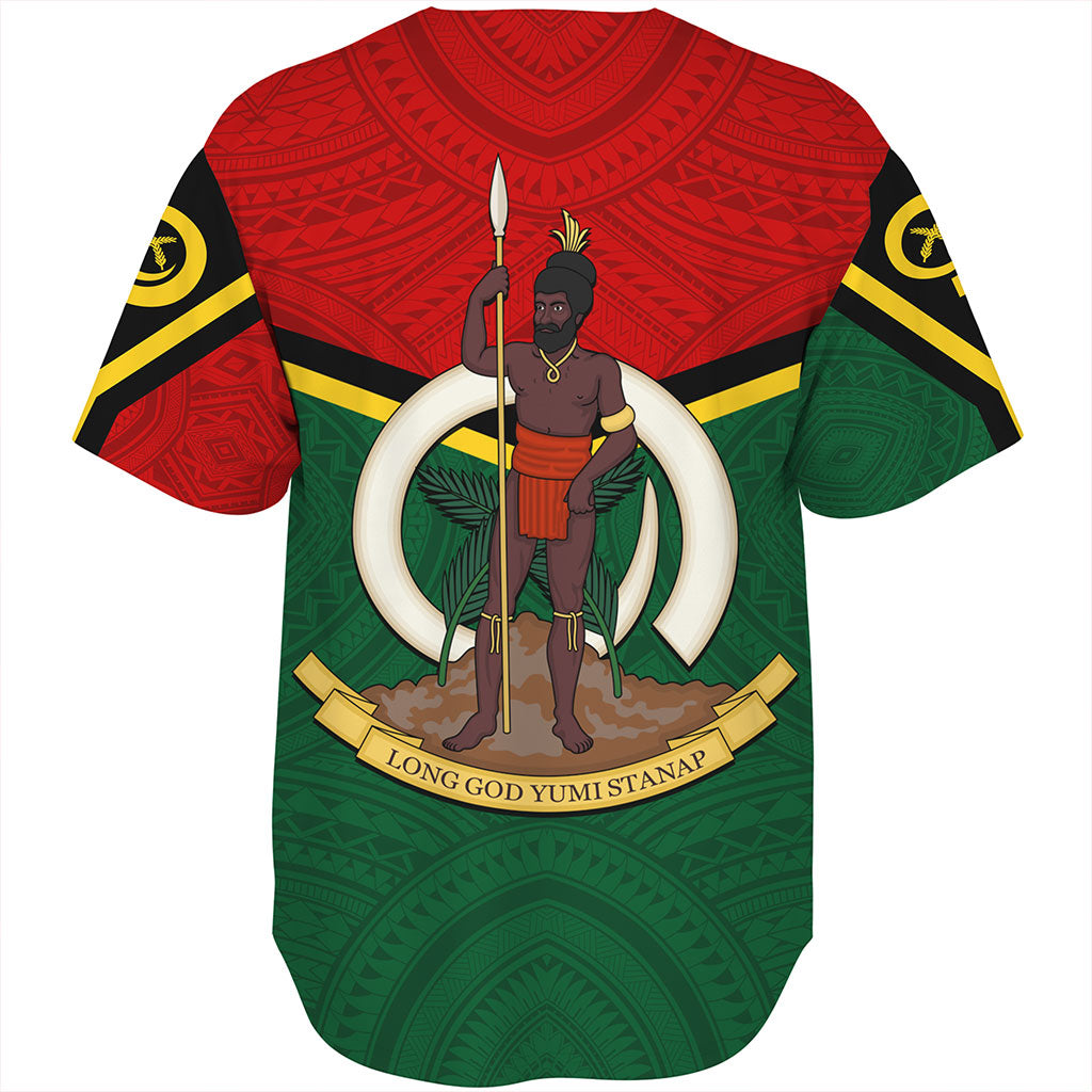 Vanuatu Baseball Shirt Tribal Flag Sport Style