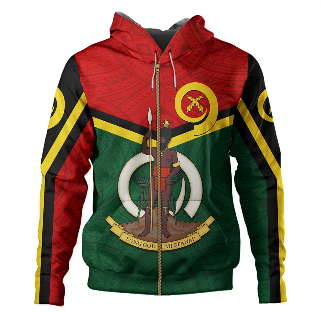 Vanuatu Hoodie Tribal Flag Sport Style