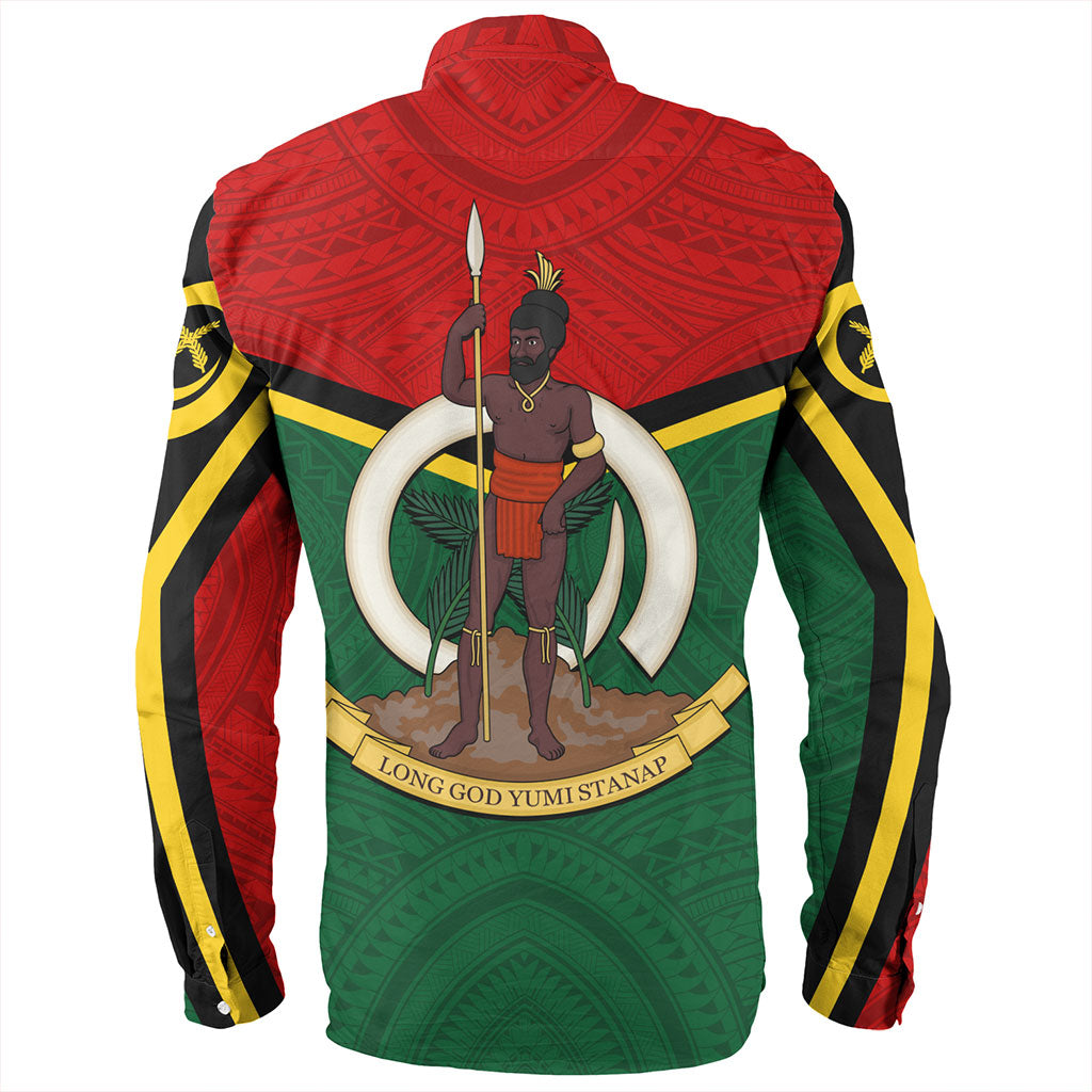 Vanuatu Long Sleeve Shirt Tribal Flag Sport Style