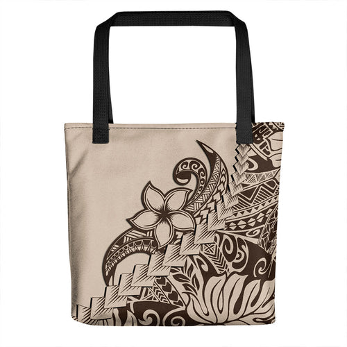 Hawaii Tote Bag Tribal Plumeria Beautiful