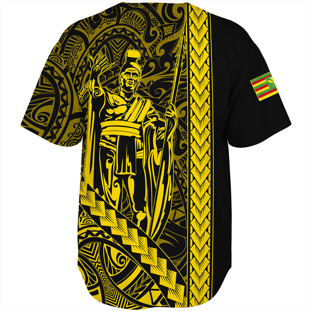 Hawaii Baseball Shirt Tribal Polynesian Kanaka Maoli King Kamehameha