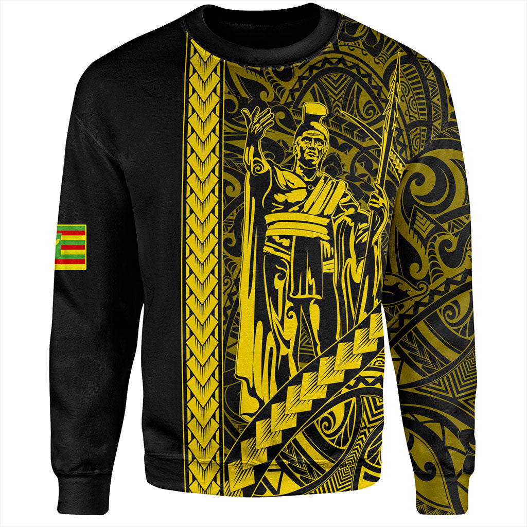 Hawaii Sweatshirt Tribal Polynesian Kanaka Maoli King Kamehameha
