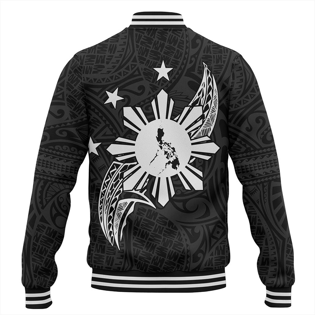 Philippines Filipinos Baseball Jacket Tribal Tattoo Art Style