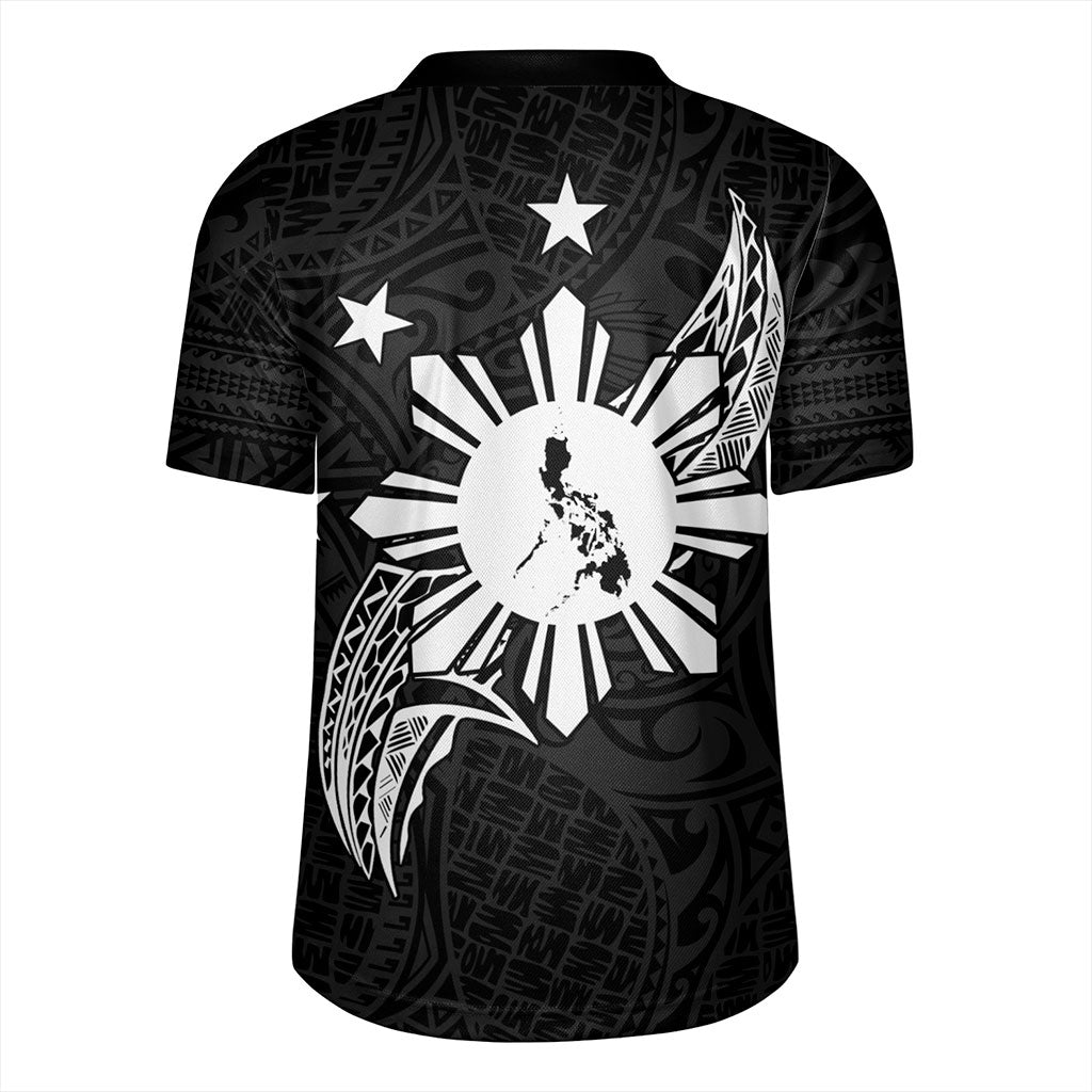 Philippines Filipinos Rugby Jersey Tribal Tattoo Art Style