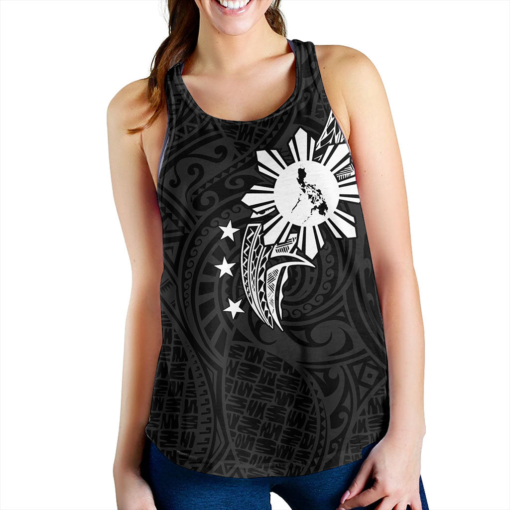 Philippines Filipinos Women Tank Tribal Tattoo Art Style